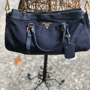 Vintage Navy Blue Prada Handbag